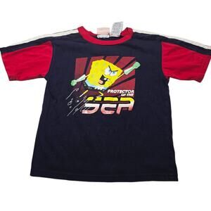Vintage Nickelodeon Spongebob Squarepants 2006 Kids Boys Shirt Size 6 Y2k